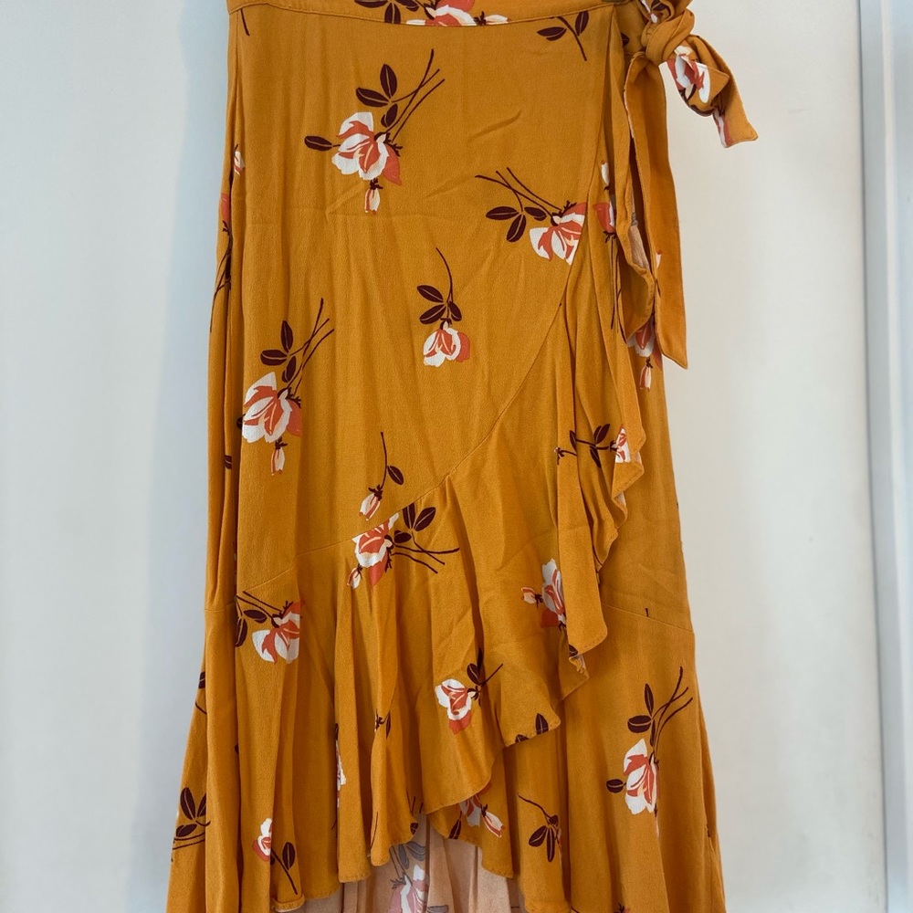 MIDI wrap skirt by freepeople
